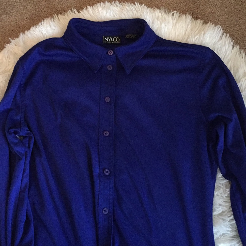 NY&C blue women’s blazer size Large